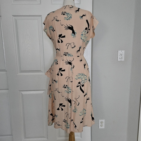 Rare Trashy Diva Slap and Tickle Pink Rayon Dress - Picture 7 of 13